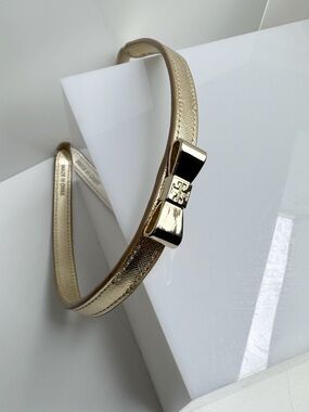 Tory Burch Gold Metallic Headband Hair Accessory